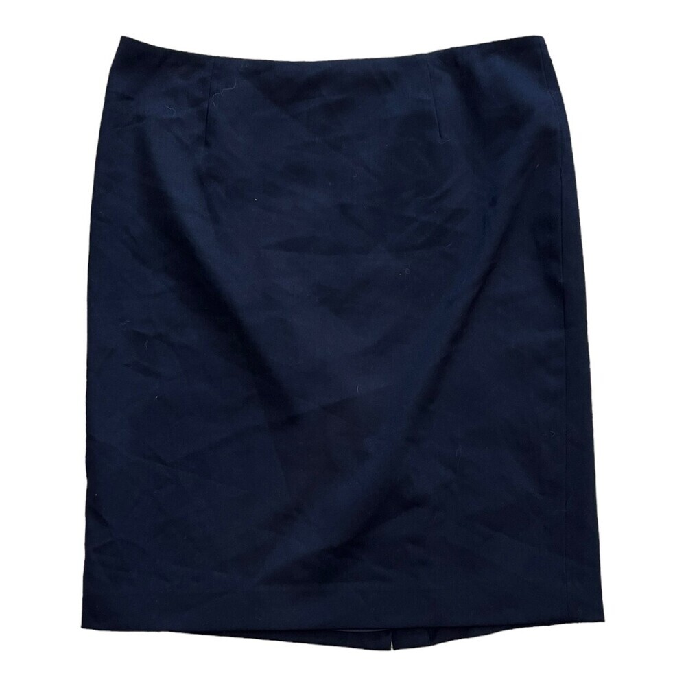 Anne Klein Navy Pencil Skirt 12